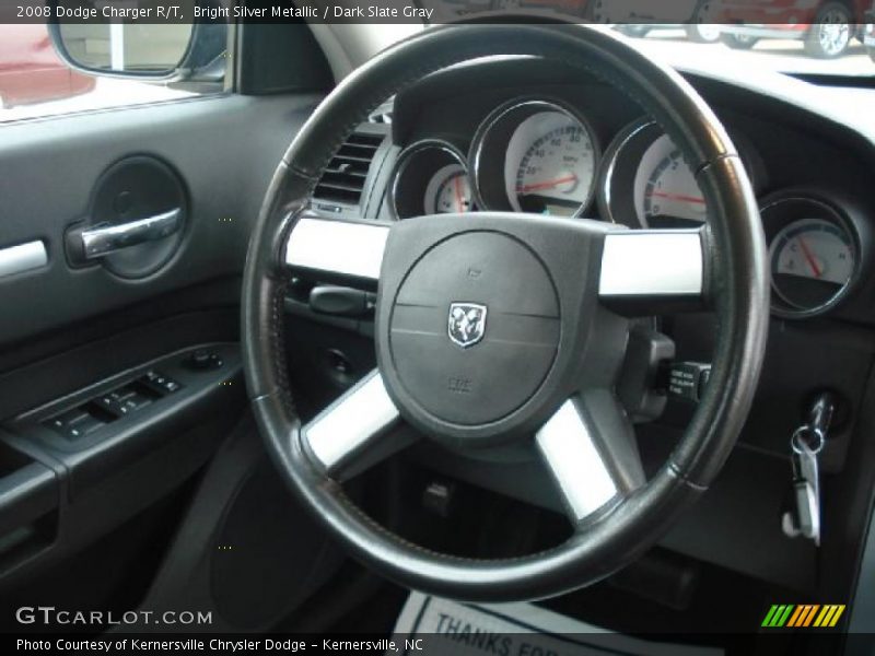 Bright Silver Metallic / Dark Slate Gray 2008 Dodge Charger R/T
