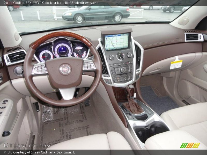 Gold Mist Metallic / Shale/Brownstone 2011 Cadillac SRX FWD