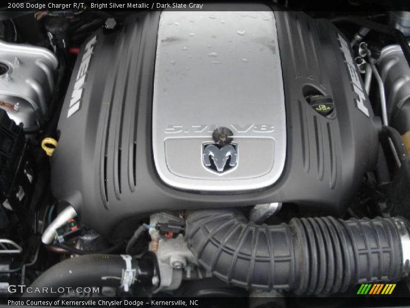 Bright Silver Metallic / Dark Slate Gray 2008 Dodge Charger R/T