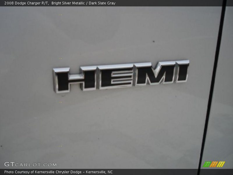 Bright Silver Metallic / Dark Slate Gray 2008 Dodge Charger R/T