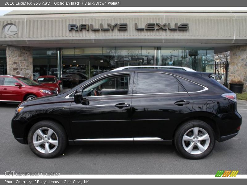 Obsidian Black / Black/Brown Walnut 2010 Lexus RX 350 AWD