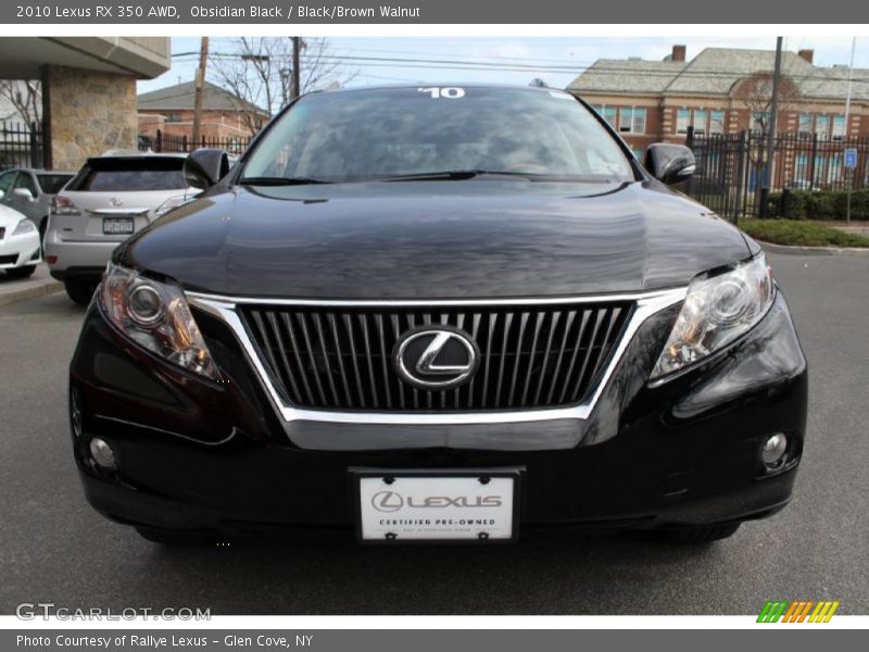 Obsidian Black / Black/Brown Walnut 2010 Lexus RX 350 AWD