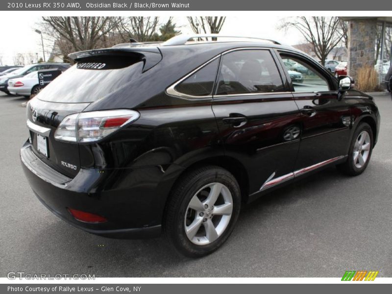 Obsidian Black / Black/Brown Walnut 2010 Lexus RX 350 AWD