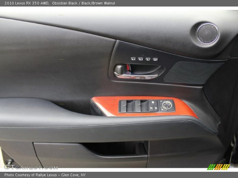 Obsidian Black / Black/Brown Walnut 2010 Lexus RX 350 AWD