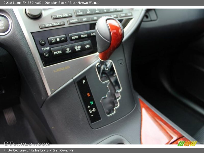Obsidian Black / Black/Brown Walnut 2010 Lexus RX 350 AWD