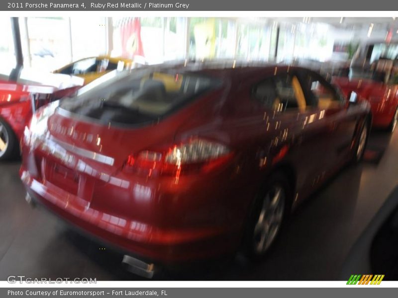 Ruby Red Metallic / Platinum Grey 2011 Porsche Panamera 4
