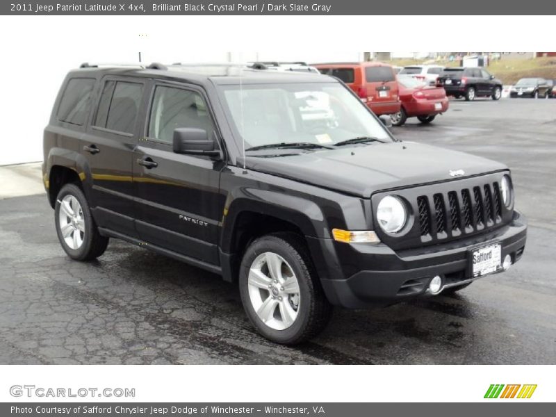 Brilliant Black Crystal Pearl / Dark Slate Gray 2011 Jeep Patriot Latitude X 4x4