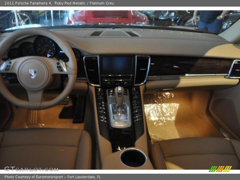 Ruby Red Metallic / Platinum Grey 2011 Porsche Panamera 4