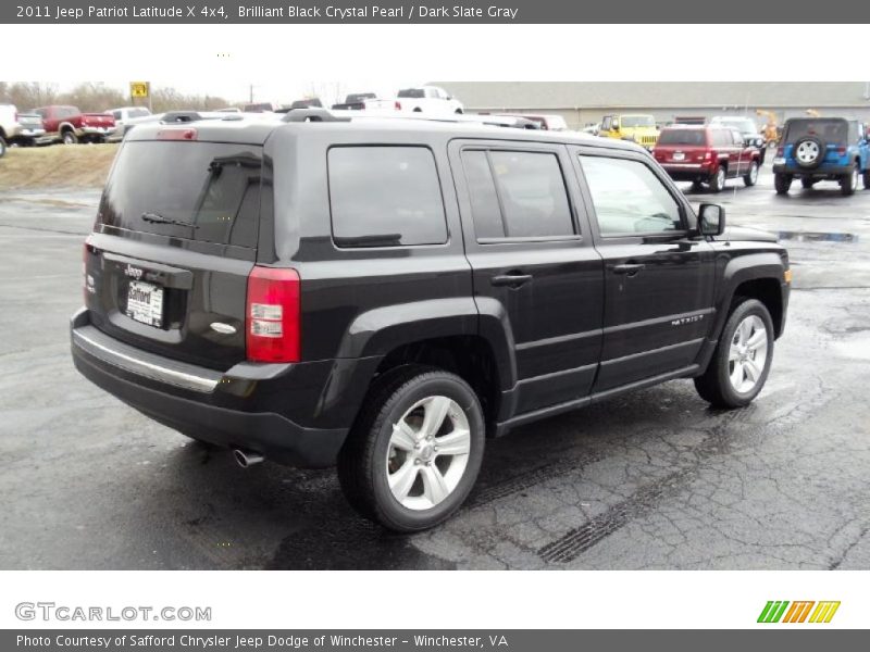 Brilliant Black Crystal Pearl / Dark Slate Gray 2011 Jeep Patriot Latitude X 4x4