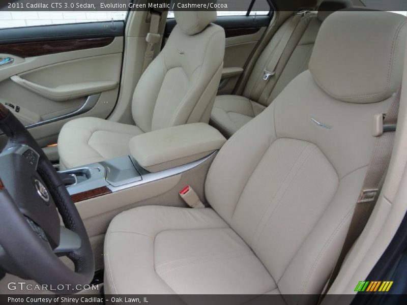 Evolution Green Metallic / Cashmere/Cocoa 2011 Cadillac CTS 3.0 Sedan