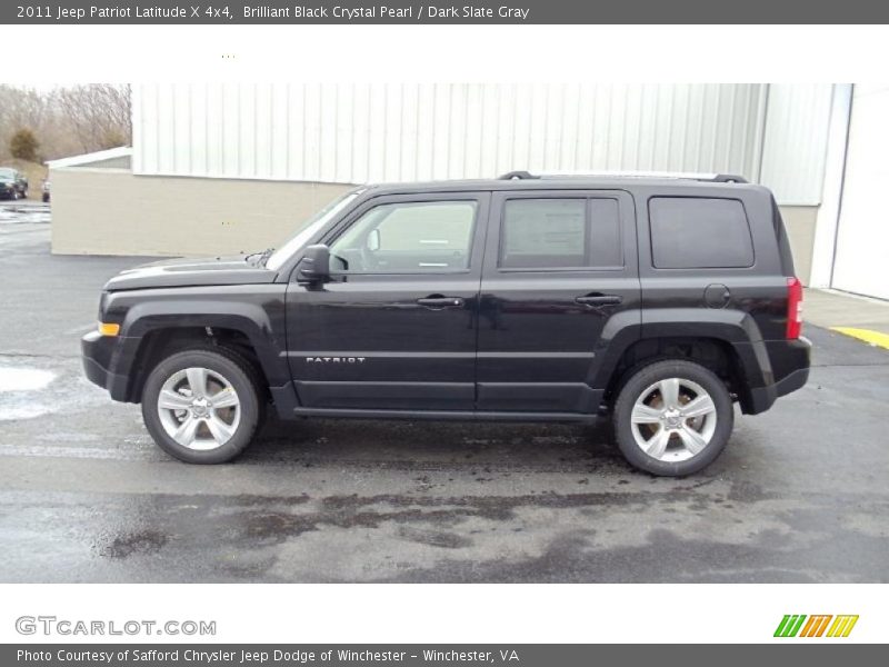 Brilliant Black Crystal Pearl / Dark Slate Gray 2011 Jeep Patriot Latitude X 4x4