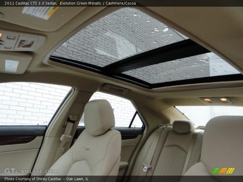 Evolution Green Metallic / Cashmere/Cocoa 2011 Cadillac CTS 3.0 Sedan