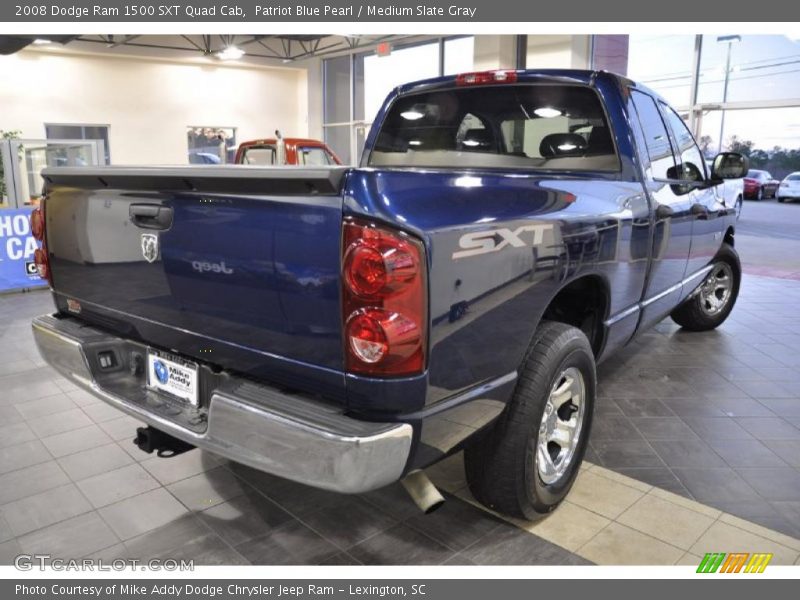 Patriot Blue Pearl / Medium Slate Gray 2008 Dodge Ram 1500 SXT Quad Cab