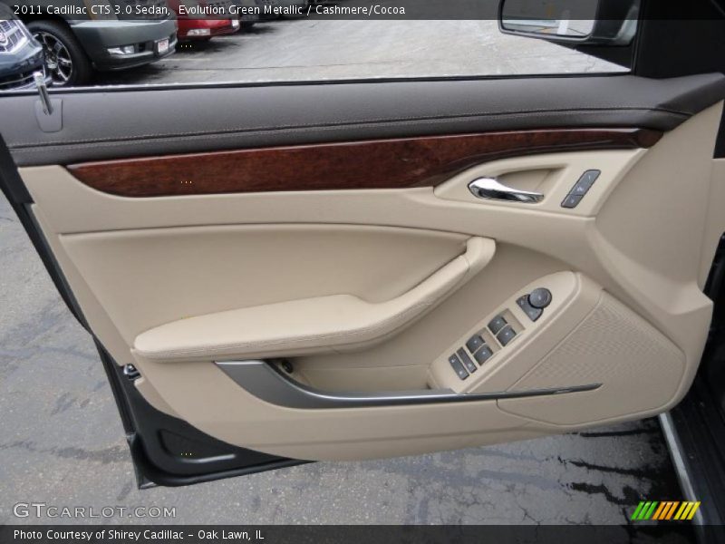 Evolution Green Metallic / Cashmere/Cocoa 2011 Cadillac CTS 3.0 Sedan