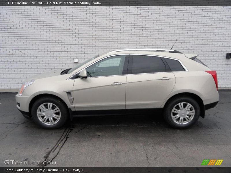Gold Mist Metallic / Shale/Ebony 2011 Cadillac SRX FWD
