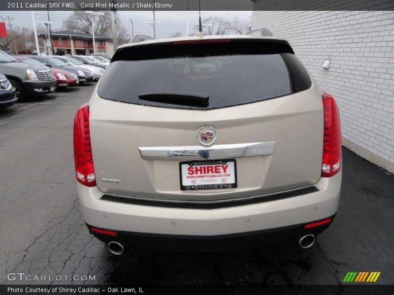 Gold Mist Metallic / Shale/Ebony 2011 Cadillac SRX FWD