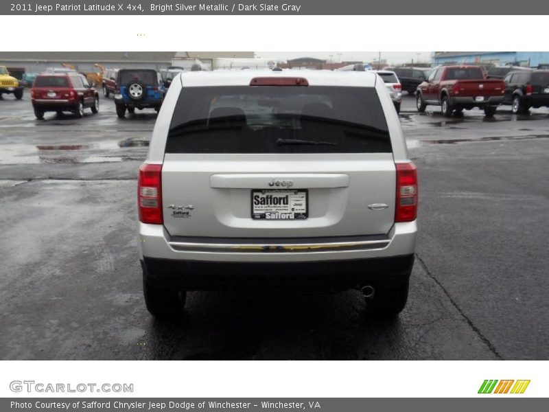 Bright Silver Metallic / Dark Slate Gray 2011 Jeep Patriot Latitude X 4x4
