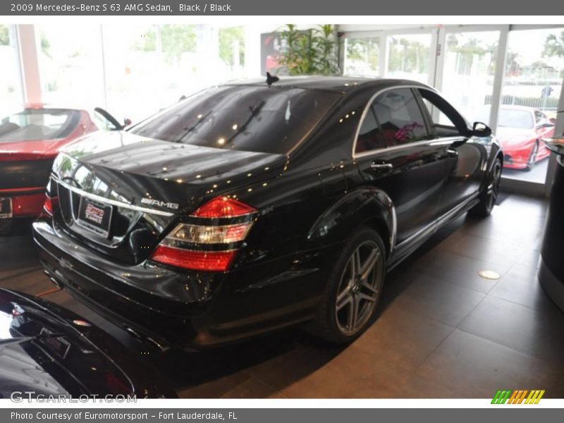 Black / Black 2009 Mercedes-Benz S 63 AMG Sedan