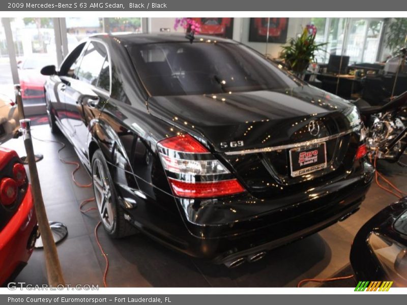 Black / Black 2009 Mercedes-Benz S 63 AMG Sedan