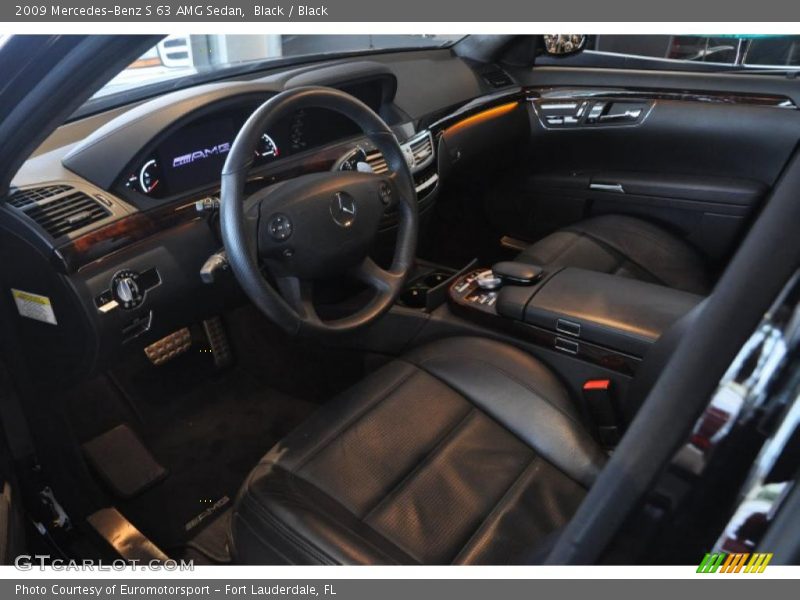 Black / Black 2009 Mercedes-Benz S 63 AMG Sedan