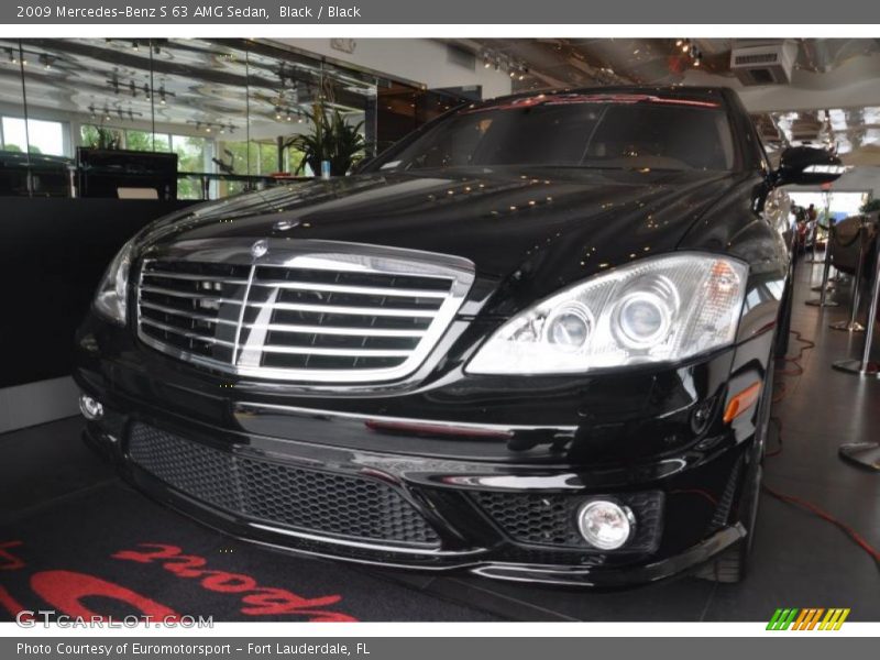 Black / Black 2009 Mercedes-Benz S 63 AMG Sedan
