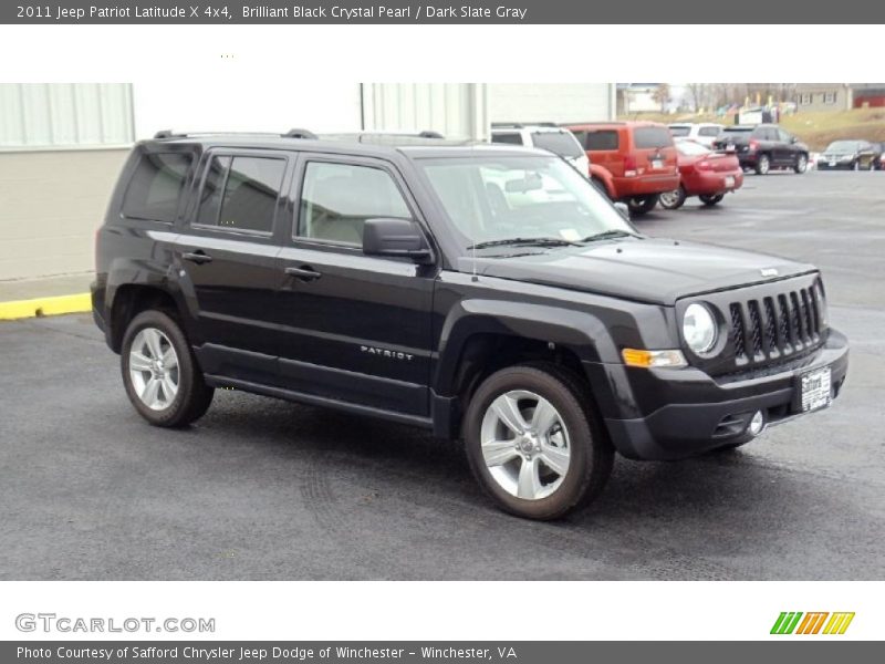 Brilliant Black Crystal Pearl / Dark Slate Gray 2011 Jeep Patriot Latitude X 4x4