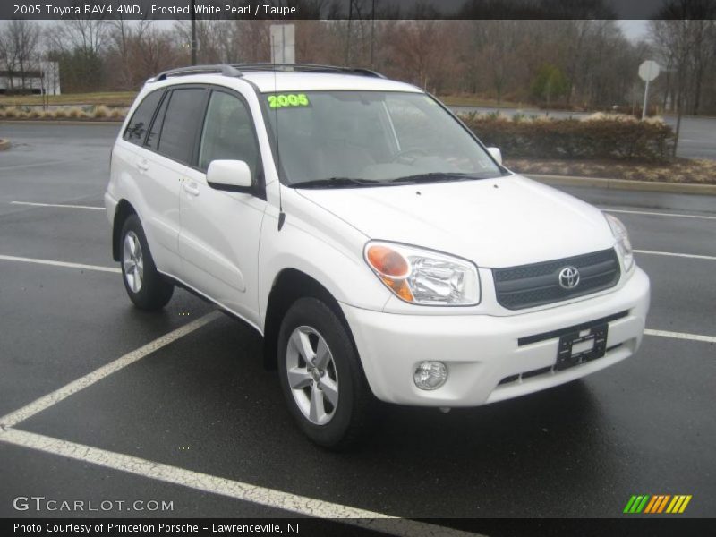 Frosted White Pearl / Taupe 2005 Toyota RAV4 4WD