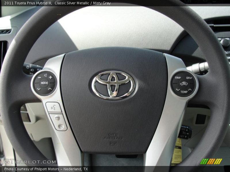 Classic Silver Metallic / Misty Gray 2011 Toyota Prius Hybrid III