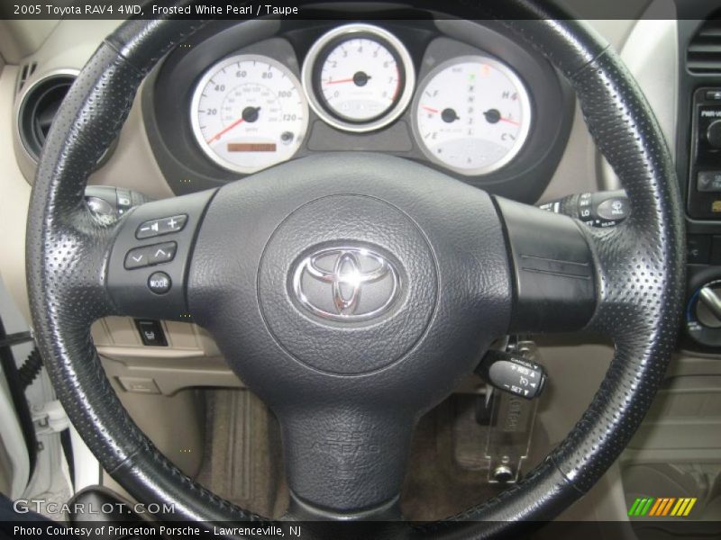 Frosted White Pearl / Taupe 2005 Toyota RAV4 4WD