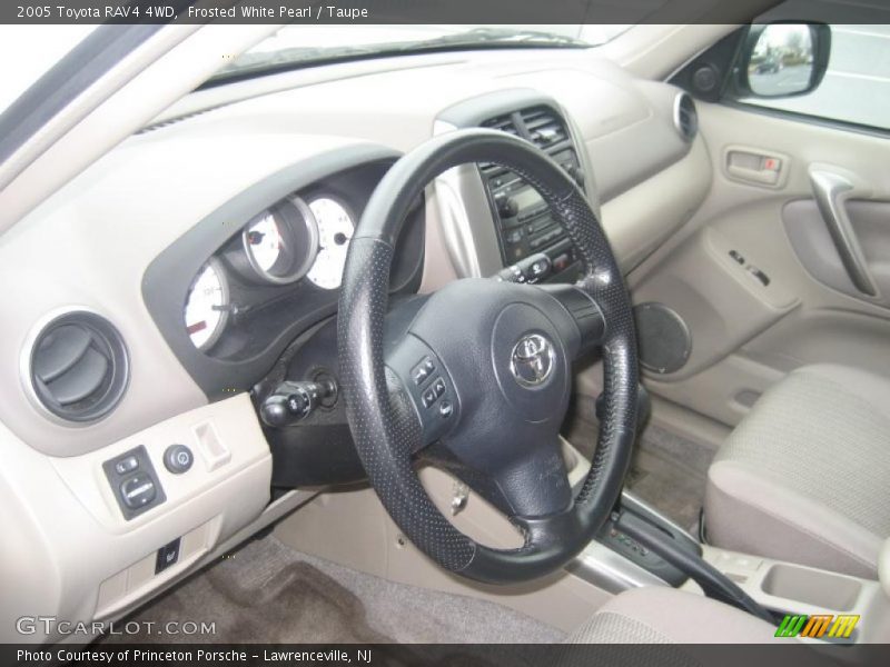 Frosted White Pearl / Taupe 2005 Toyota RAV4 4WD