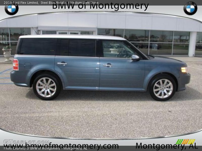 Steel Blue Metallic / Medium Light Stone 2010 Ford Flex Limited