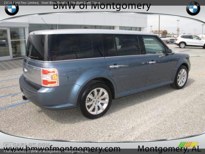 Steel Blue Metallic / Medium Light Stone 2010 Ford Flex Limited