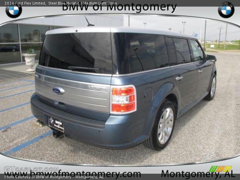 Steel Blue Metallic / Medium Light Stone 2010 Ford Flex Limited