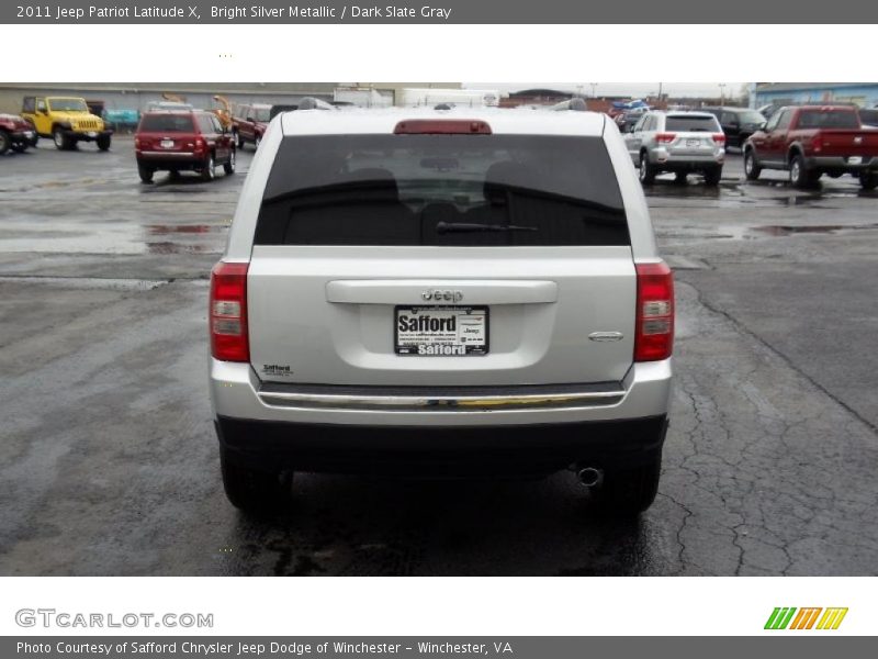 Bright Silver Metallic / Dark Slate Gray 2011 Jeep Patriot Latitude X