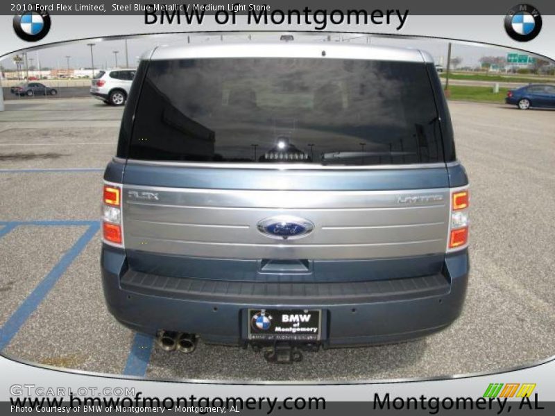 Steel Blue Metallic / Medium Light Stone 2010 Ford Flex Limited