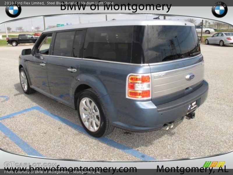 Steel Blue Metallic / Medium Light Stone 2010 Ford Flex Limited