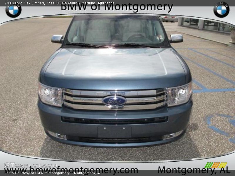 Steel Blue Metallic / Medium Light Stone 2010 Ford Flex Limited