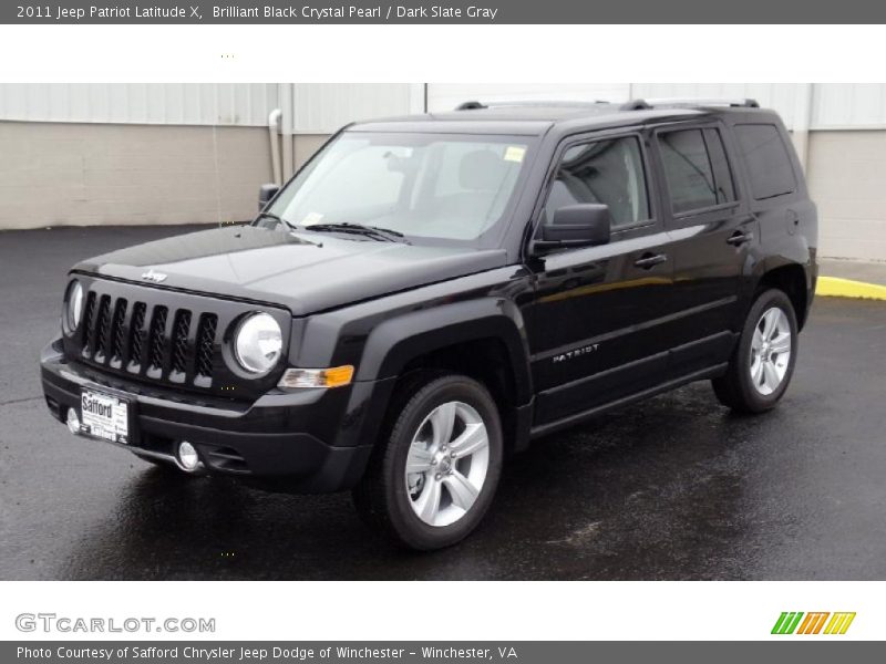 Brilliant Black Crystal Pearl / Dark Slate Gray 2011 Jeep Patriot Latitude X