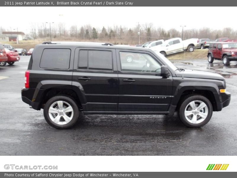Brilliant Black Crystal Pearl / Dark Slate Gray 2011 Jeep Patriot Latitude X