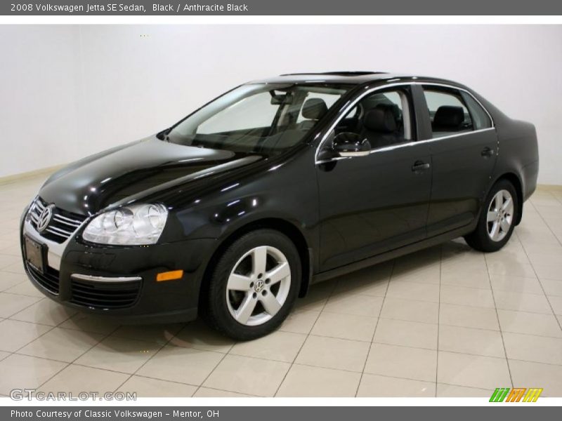 Black / Anthracite Black 2008 Volkswagen Jetta SE Sedan