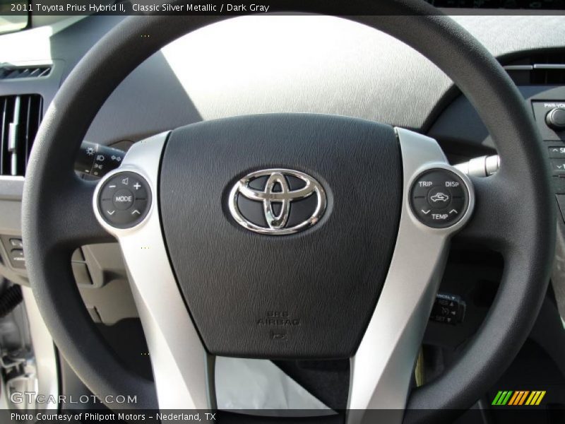 Classic Silver Metallic / Dark Gray 2011 Toyota Prius Hybrid II