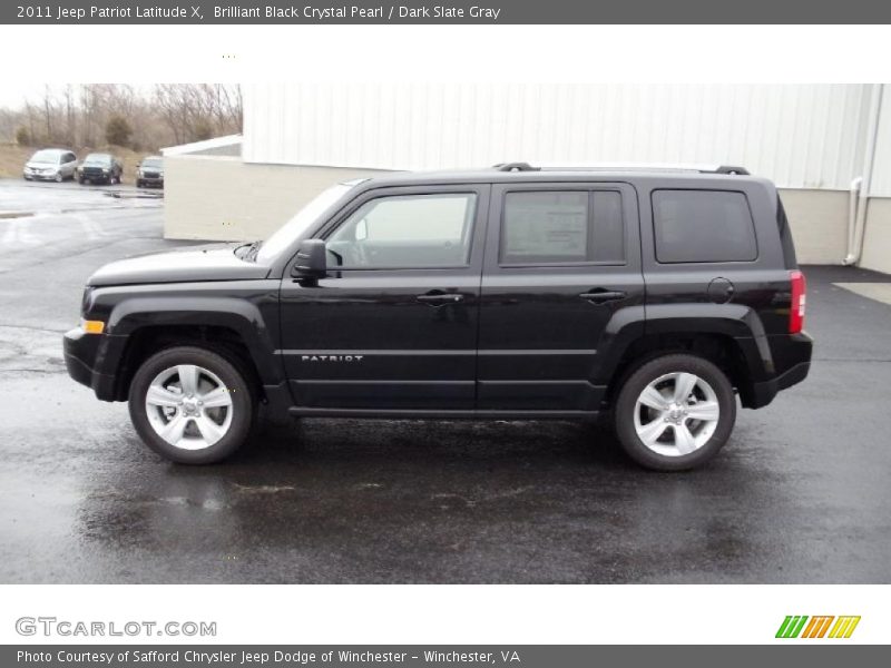 Brilliant Black Crystal Pearl / Dark Slate Gray 2011 Jeep Patriot Latitude X