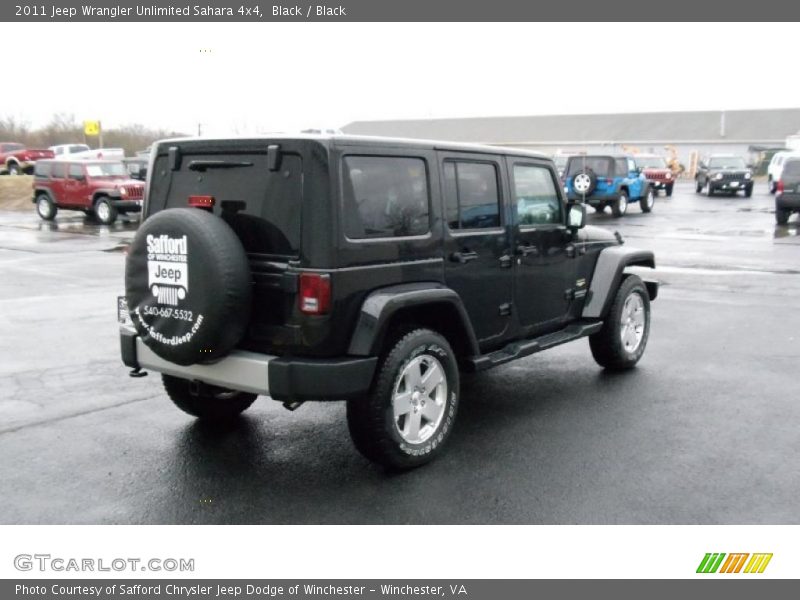 Black / Black 2011 Jeep Wrangler Unlimited Sahara 4x4