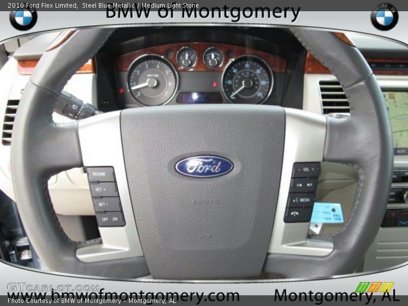 Steel Blue Metallic / Medium Light Stone 2010 Ford Flex Limited