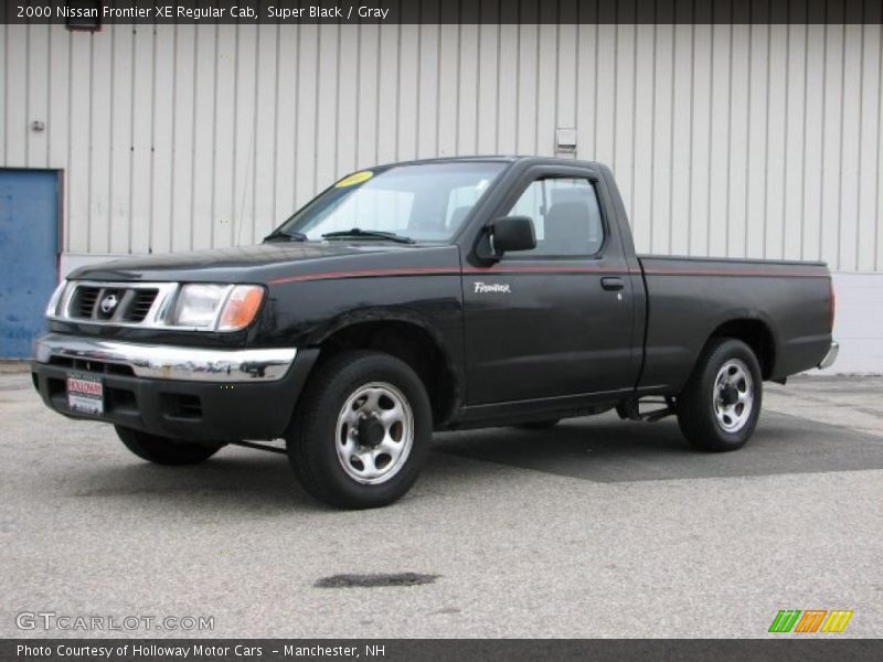 Super Black / Gray 2000 Nissan Frontier XE Regular Cab