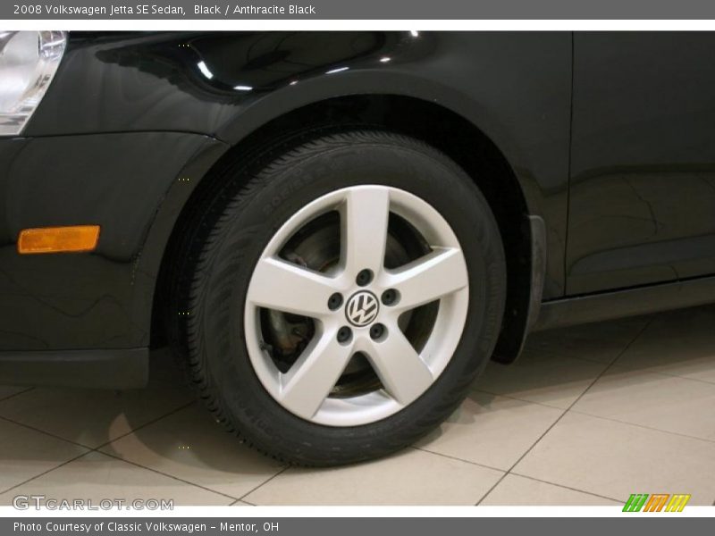 Black / Anthracite Black 2008 Volkswagen Jetta SE Sedan