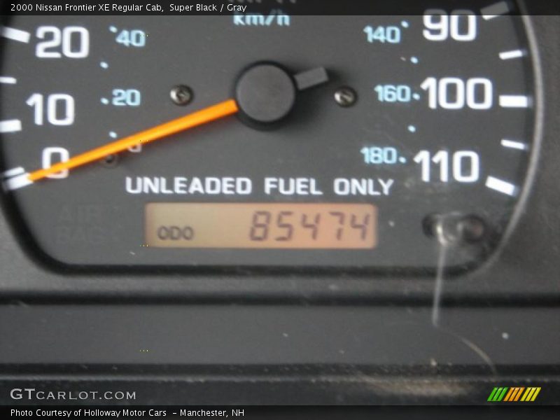 Super Black / Gray 2000 Nissan Frontier XE Regular Cab