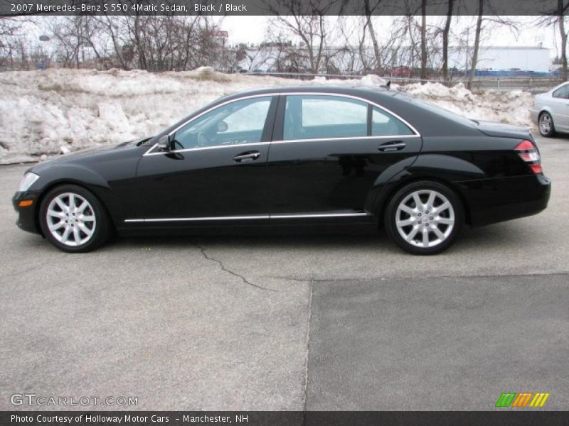 Black / Black 2007 Mercedes-Benz S 550 4Matic Sedan