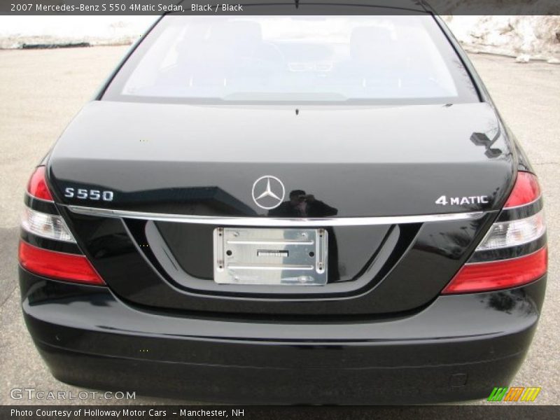 Black / Black 2007 Mercedes-Benz S 550 4Matic Sedan