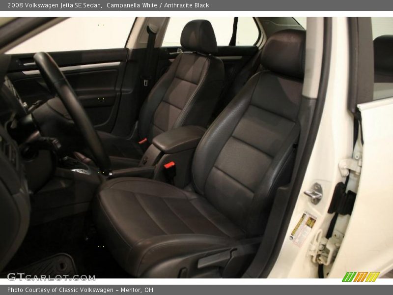 Campanella White / Anthracite Black 2008 Volkswagen Jetta SE Sedan